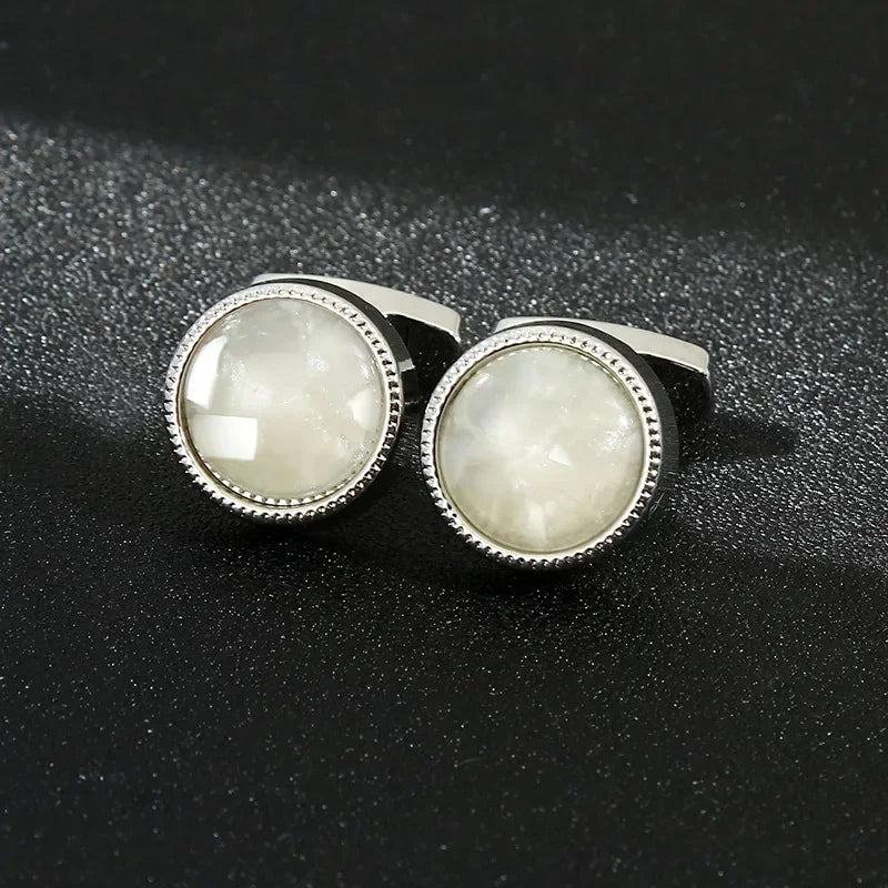 Men's Round Quality Cufflinks