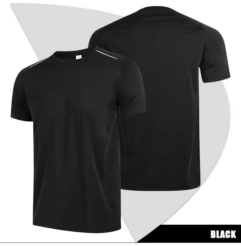 Men's Short Sleeve Sport Athletics Running Top Quick Dry Gym Wear T-Shirt