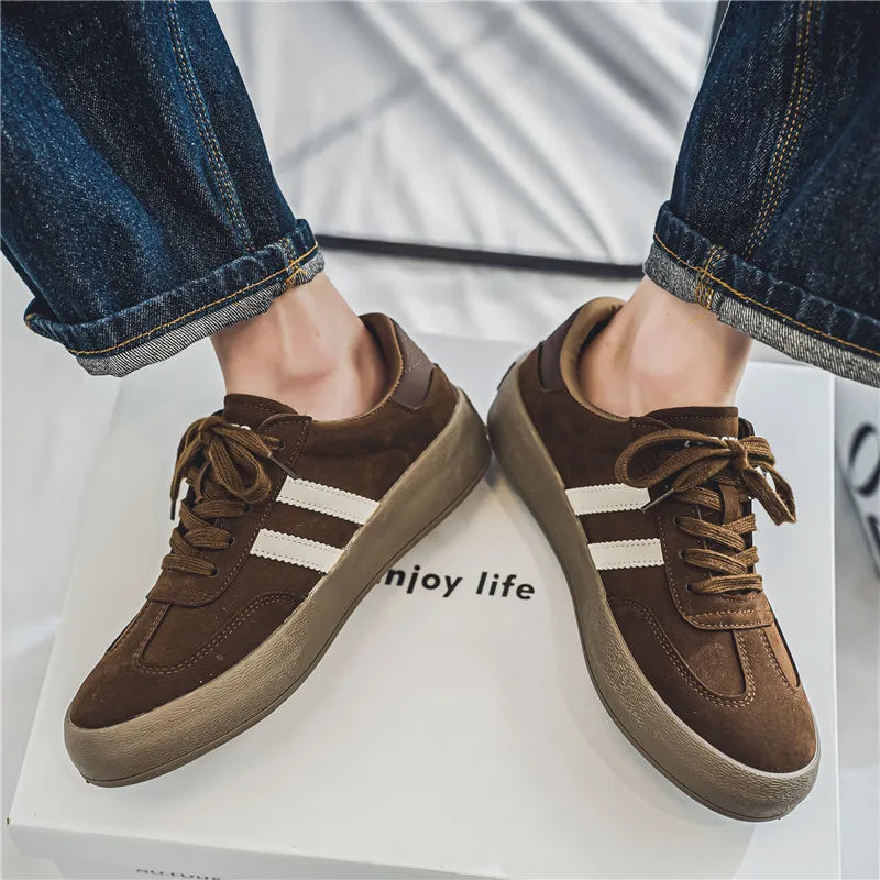 Men's Casual Platform Sneakers - Sports Skateboard Running Shoes