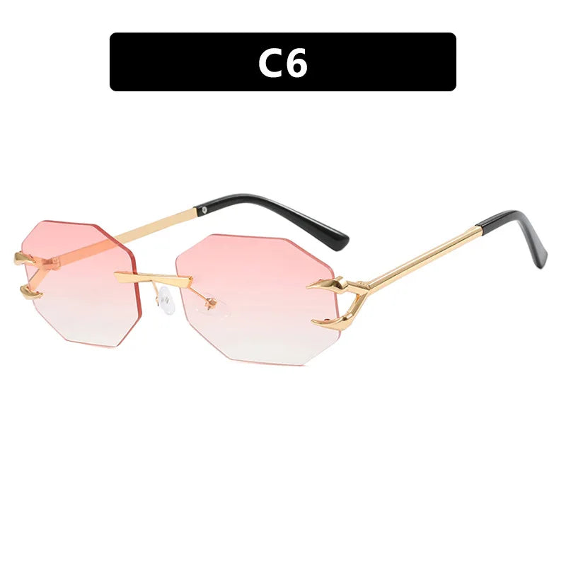 Women's Fashion Sunglasses - Frameless UV400 Sports Eyewear