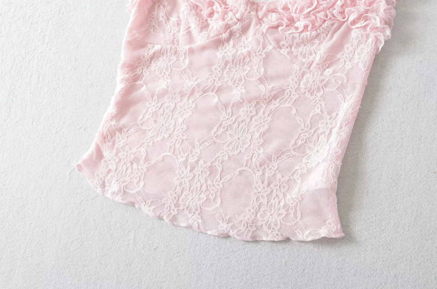 Women's Off Shoulder Lace T-Shirt with Square Neckline
