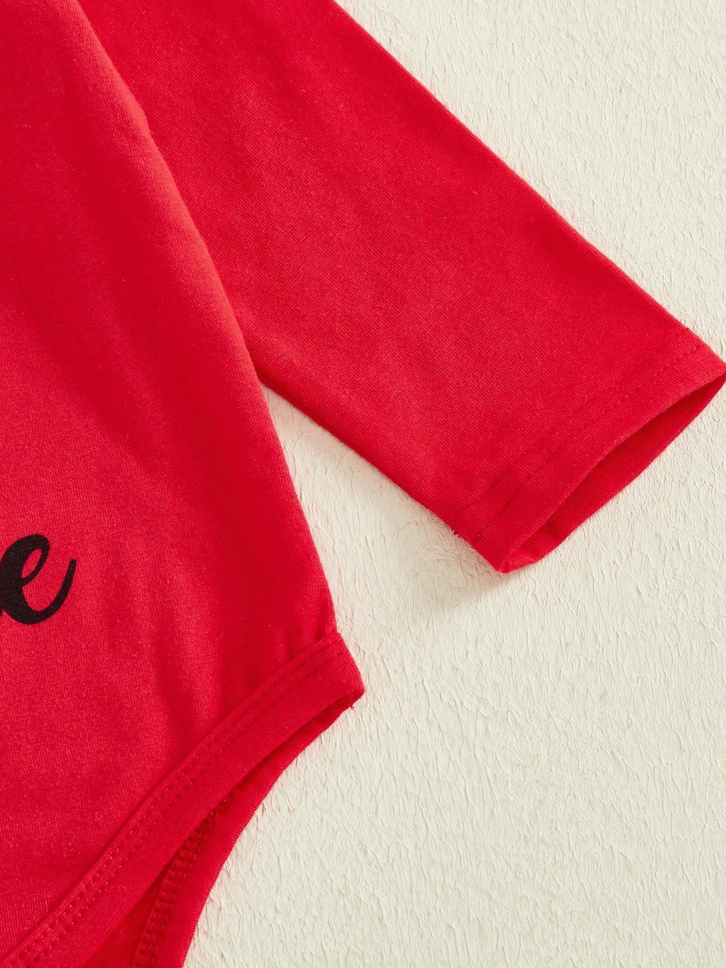 Baby Valentine's Day 4-Piece Outfit Set - Romper, Skirt, Leg Warmers & Headband