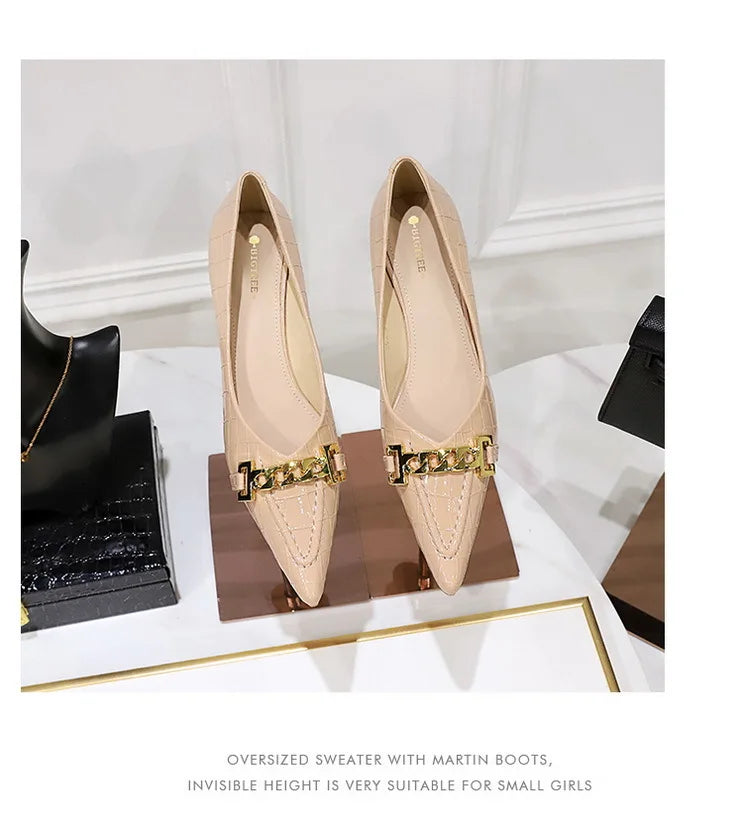 Patent Leather Stiletto Pumps - Professional Office Heels Available in 12 Colors