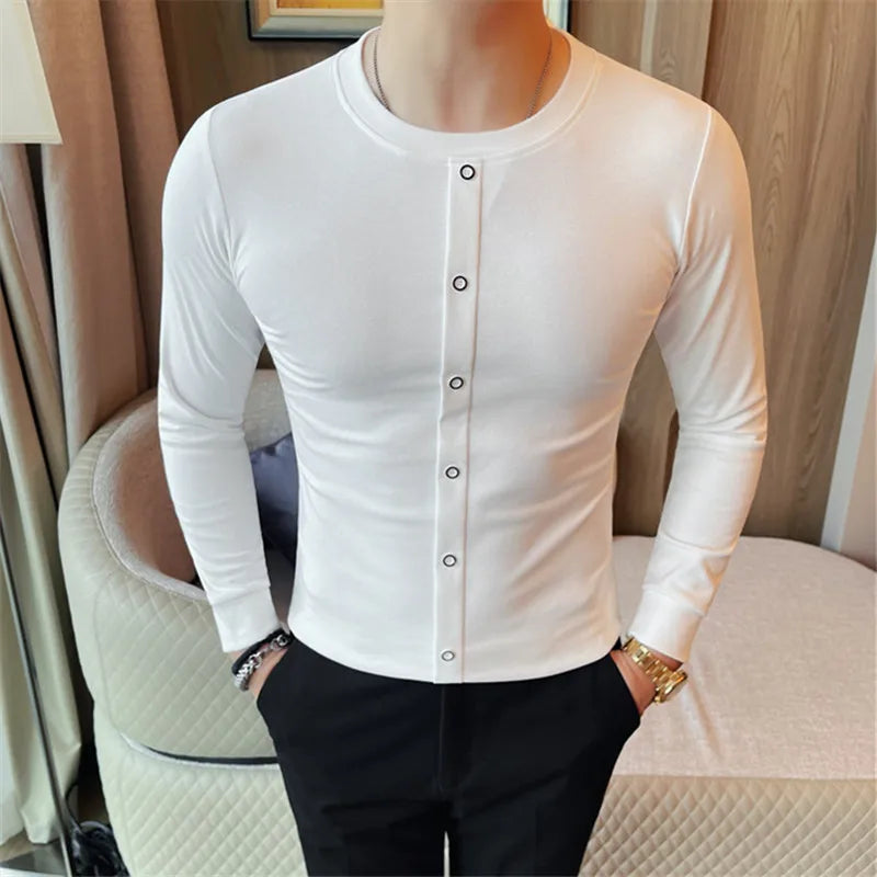 Men's Slim Fit Long Sleeve T-Shirt