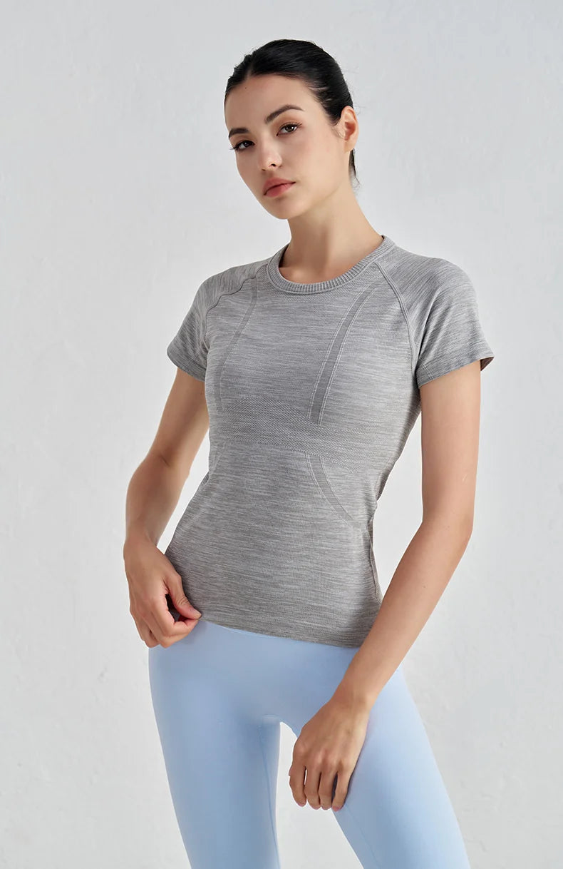 Seamless Short Sleeve Fitness Top