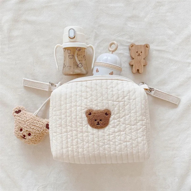Cute Embroidery Baby Stroller Bag with Hook - Nappy Bag for Baby Accessories