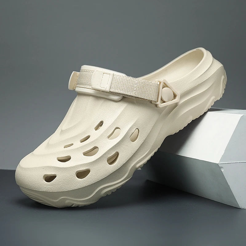 Men's Summer Slippers Platform Sandals Clogs Waterproof Beach Slippers Flip Flops Casual Slides