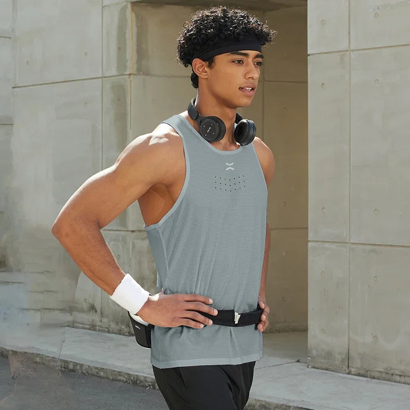 Men's Summer Sleeveless Tank Top Sportswear Gym Sports Vest