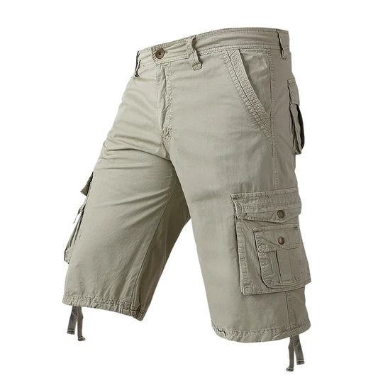 Men's Summer Cargo Cotton Multi Pocket Causal Shorts