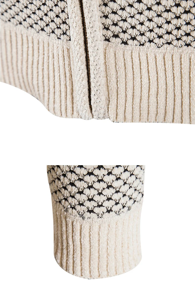 Men's Hooded Zip Cardigan Sweater - Thick Warm Winter Coat