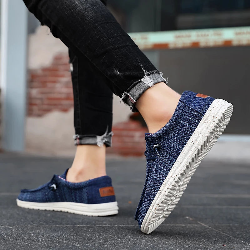 Men's Slip-On Casual Sneakers - Breathable Skateboard Loafers