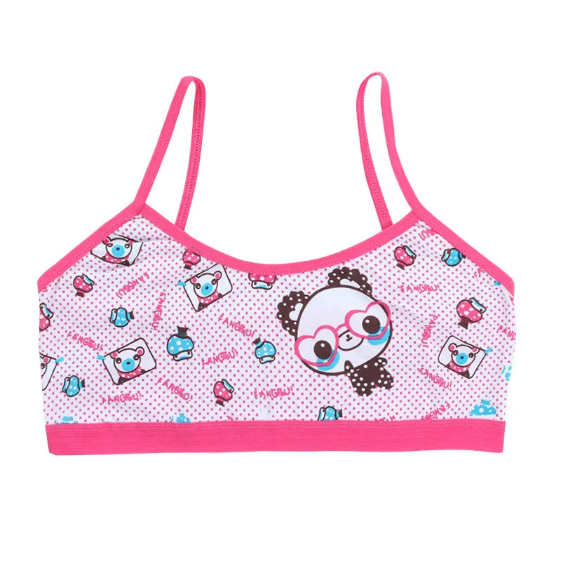 3pcs Girls Vest Bras One Size(7-14Y)