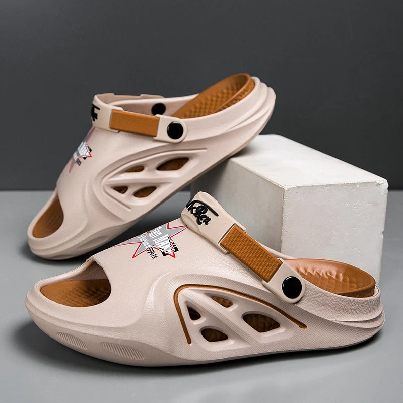 Men's Summer Slippers Platform Casual Sandals Flip Flops Slippers