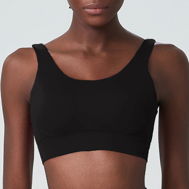 Women's Fitness Sports Bra | Nylon Lycra | Back Buckle | Fixed Chest Pads | Anti-Friction | 5 Colours | S–XL