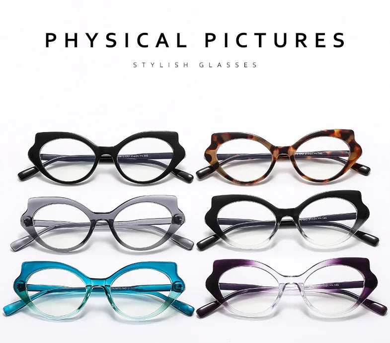 Cat Eye Glasses for Women - Anti Blue Light Computer Eyewear