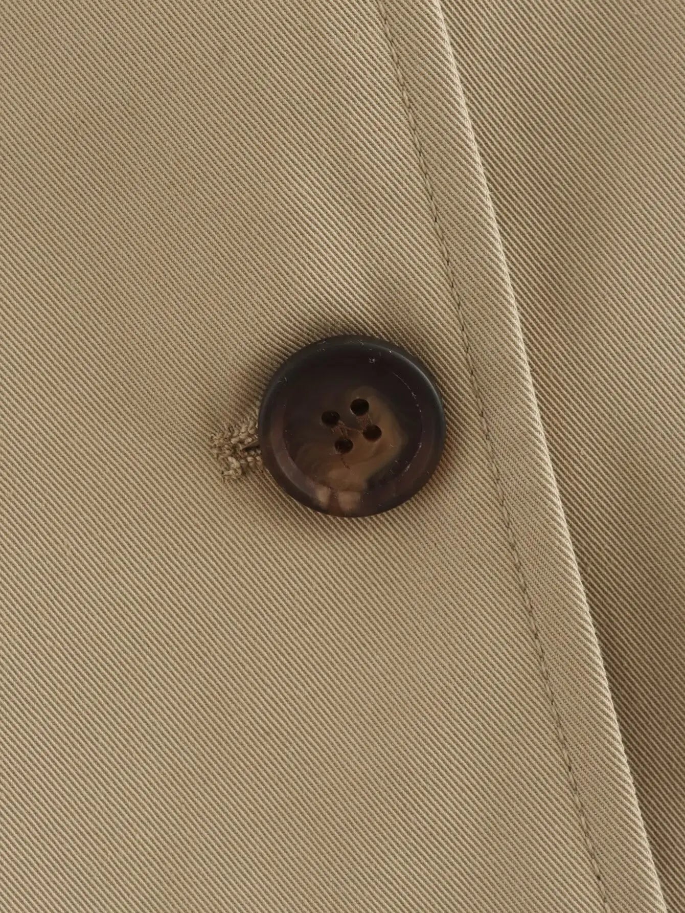 Cropped Trench Coat - Double Breasted Vintage Short Jacket