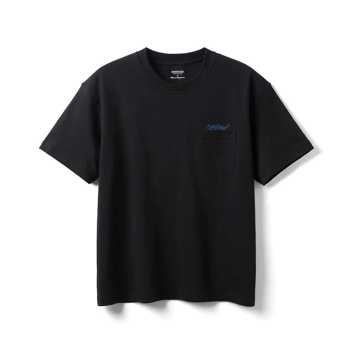 Men's Short Length Super Loose Cotton T-Shirt with Letter Print