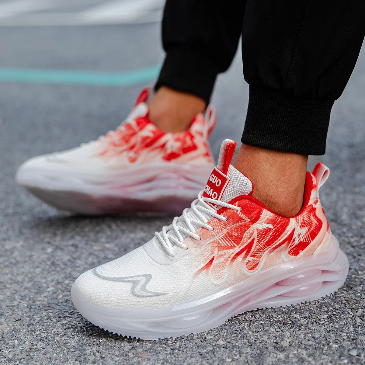 Men's Summer Breathable Sports Light Running Tennis Casual Sneakers Platform Trainers Shoes