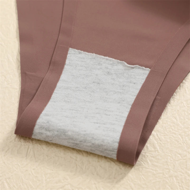 5-Pack Ice Silk Seamless Thongs - Low Waist G-String Underwear