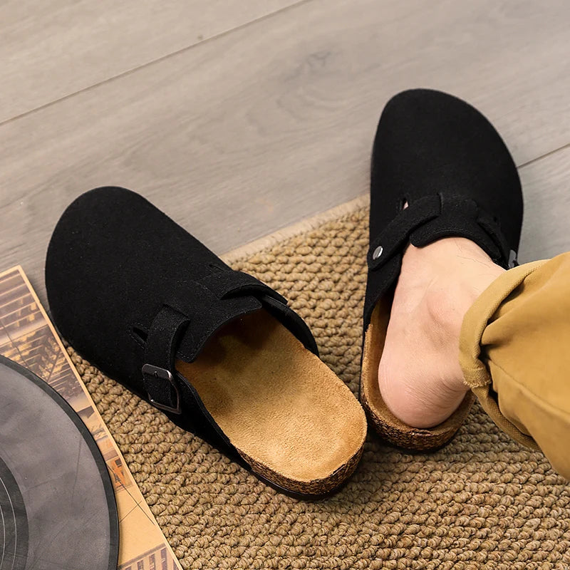Closed Toe Slippers - Men's Buckle Design Indoor & Outdoor Garden Clogs