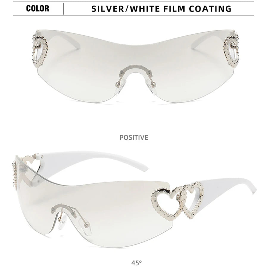 Frameless Sports Sunglasses UV400 for Women