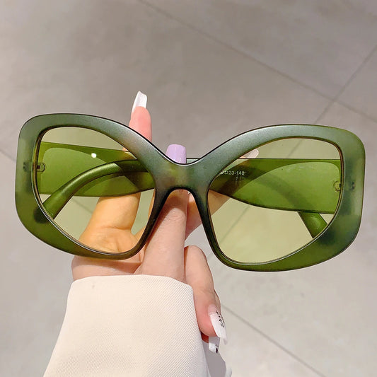 Women's Oversized Irregular Rim Sunglasses