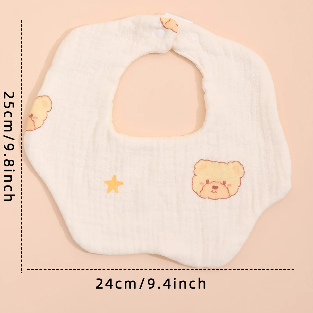 1PCS Baby Feeding Bibs 6 Layers Cotton