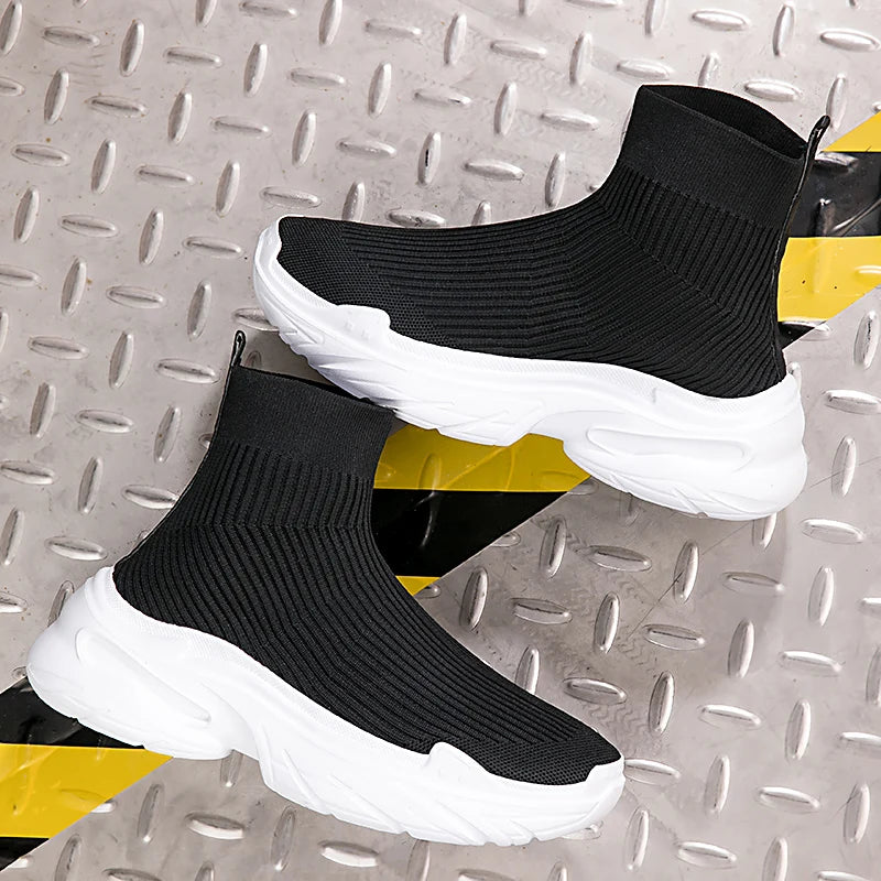 Men's Casual Sports Mesh Running Slip On Breathable Designer Tennis Shoes Walking Sneakers
