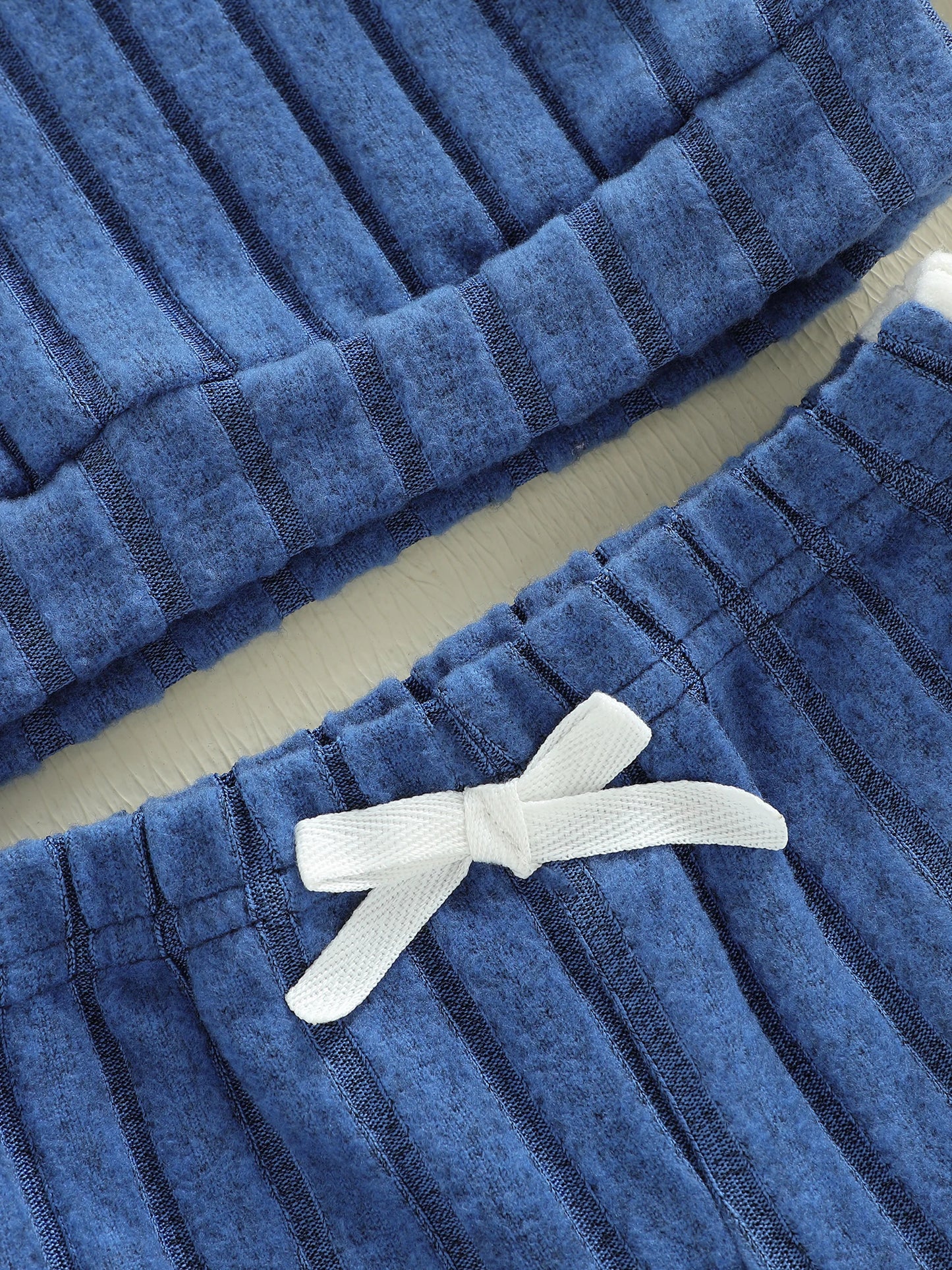 Baby Boys 2-Piece Outfit Set - Contrast Sweatshirt & Elastic Waist Pants