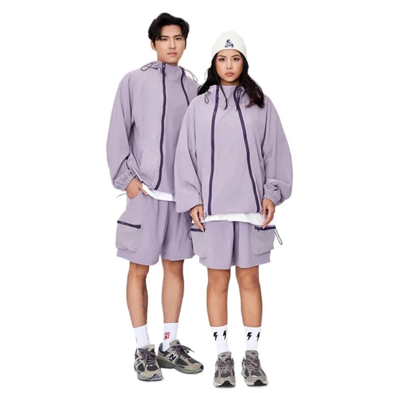 Men's Breathable Sports Jacket & Pants - Double Zipper Sunscreen