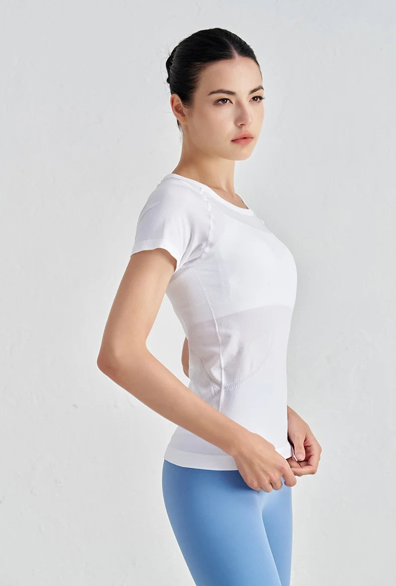 Seamless Short Sleeve Fitness Top