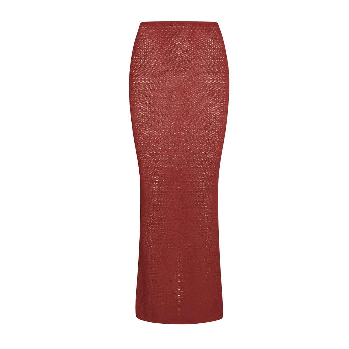 Women's Y2K High Waist A-Line Knitted Mini Skirt - Crochet Style
