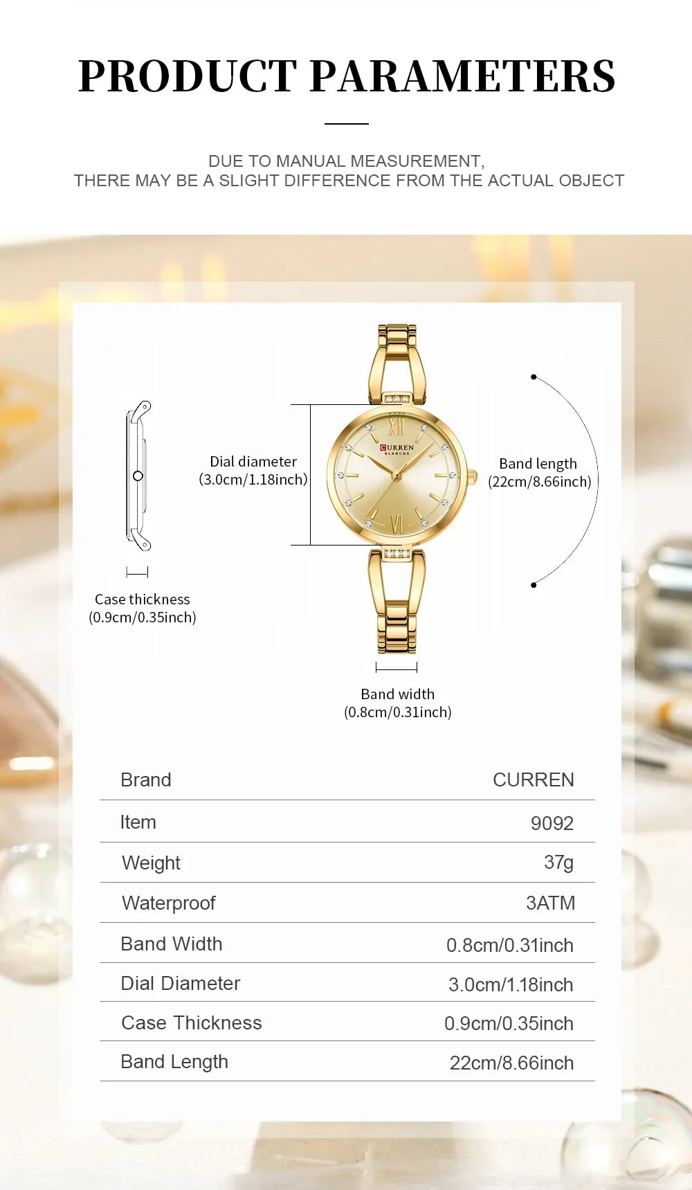 Elegant Stainless Steel Quartz Watch - Waterproof Fashion Timepiece