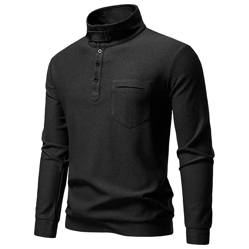 Men's Retro Stand Collar Sweatshirt
