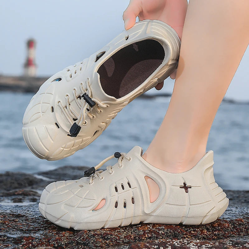 Men's Summer Platform Clogs - Outdoor Water Sandals & Beach Slides