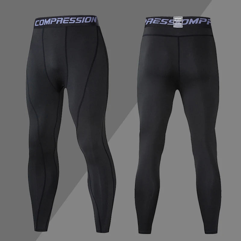 Men's Compression Sweatpants Tights Sport Pants for Gym Fitness Running Joggings Workout Trousers Dry Fit Leggings