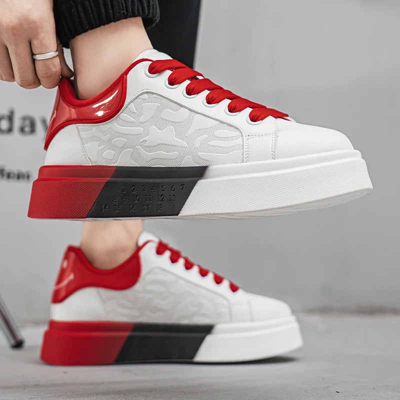 Men's Casual Platform Skateboard Tennis Sports Comfortable Vulcanized Sneakers