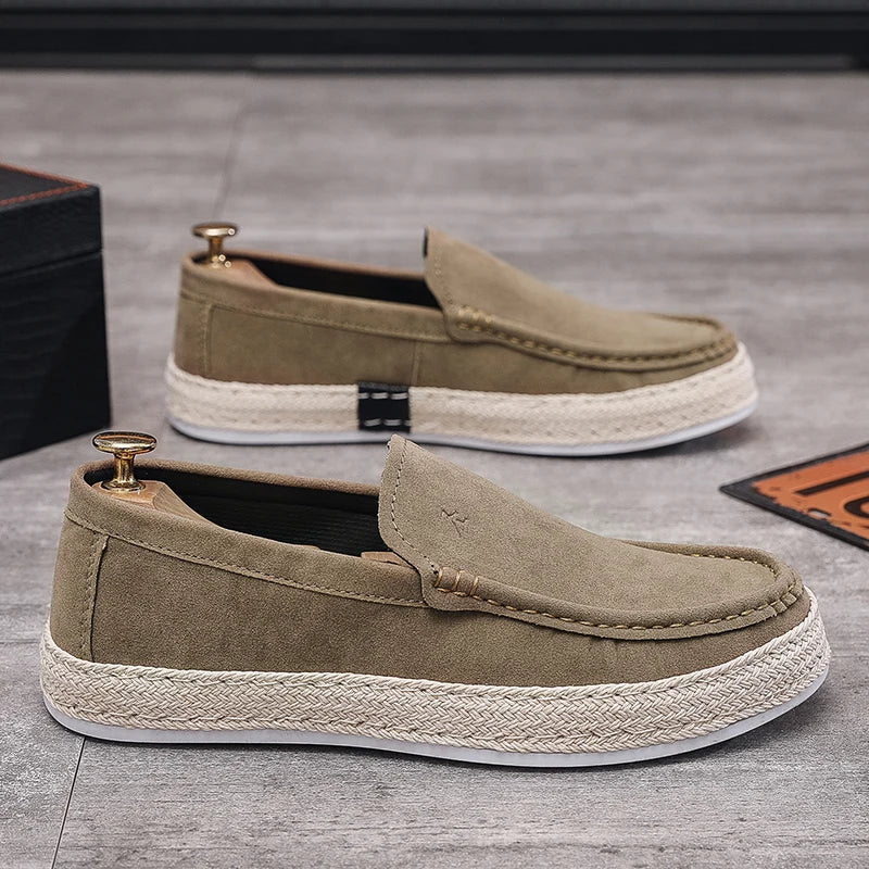 Men's Casual Slip-On Loafers - Comfortable Driving Shoes