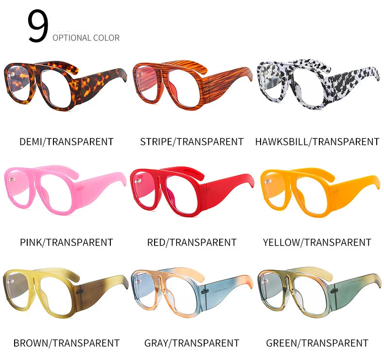 Oversized Round Blue Light Blocking Glasses