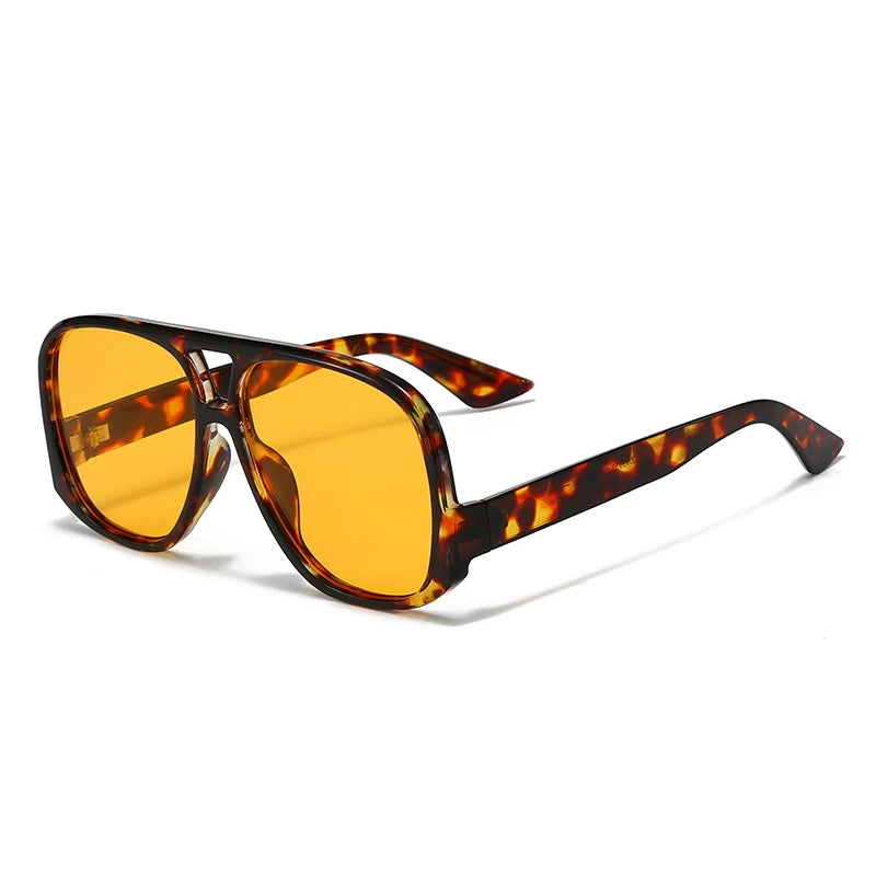 Unisex 1/3pcs Oversized  Double Bridges Sunglasses UV400