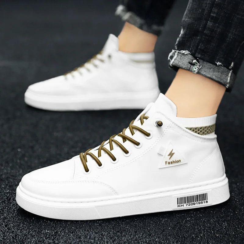 Simple Design Casual Sneakers - Men's Flat Skateboard & Running Trainers