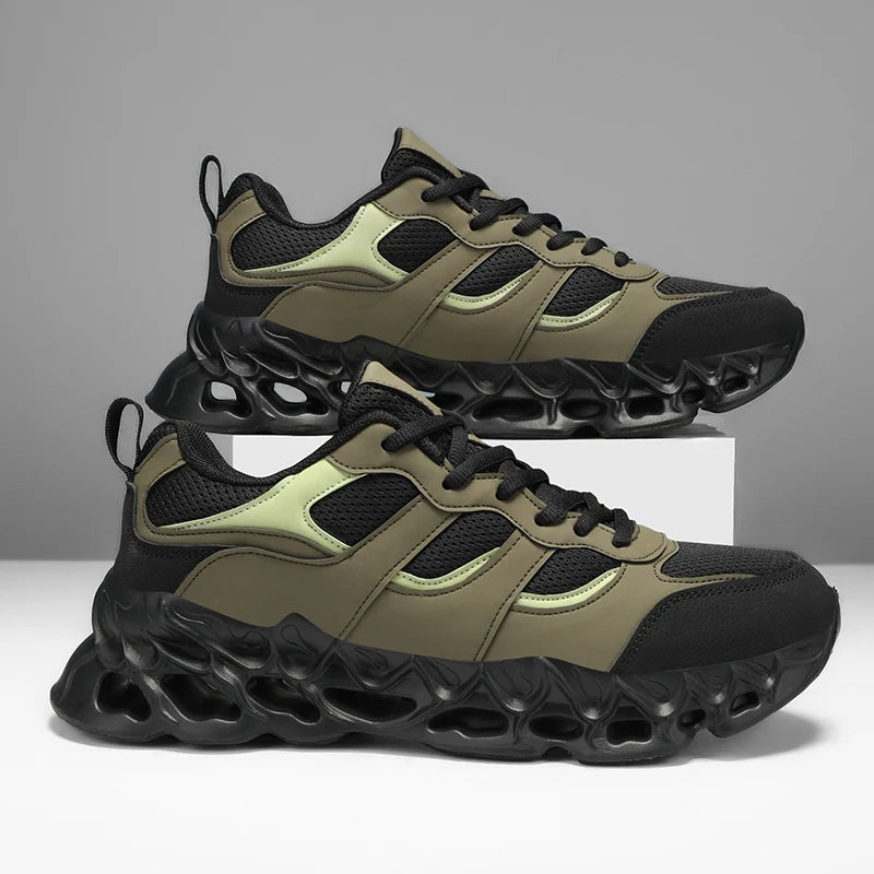 Men's Casual Breathable Sports Shoes Lace Up Comfortable Sneakers