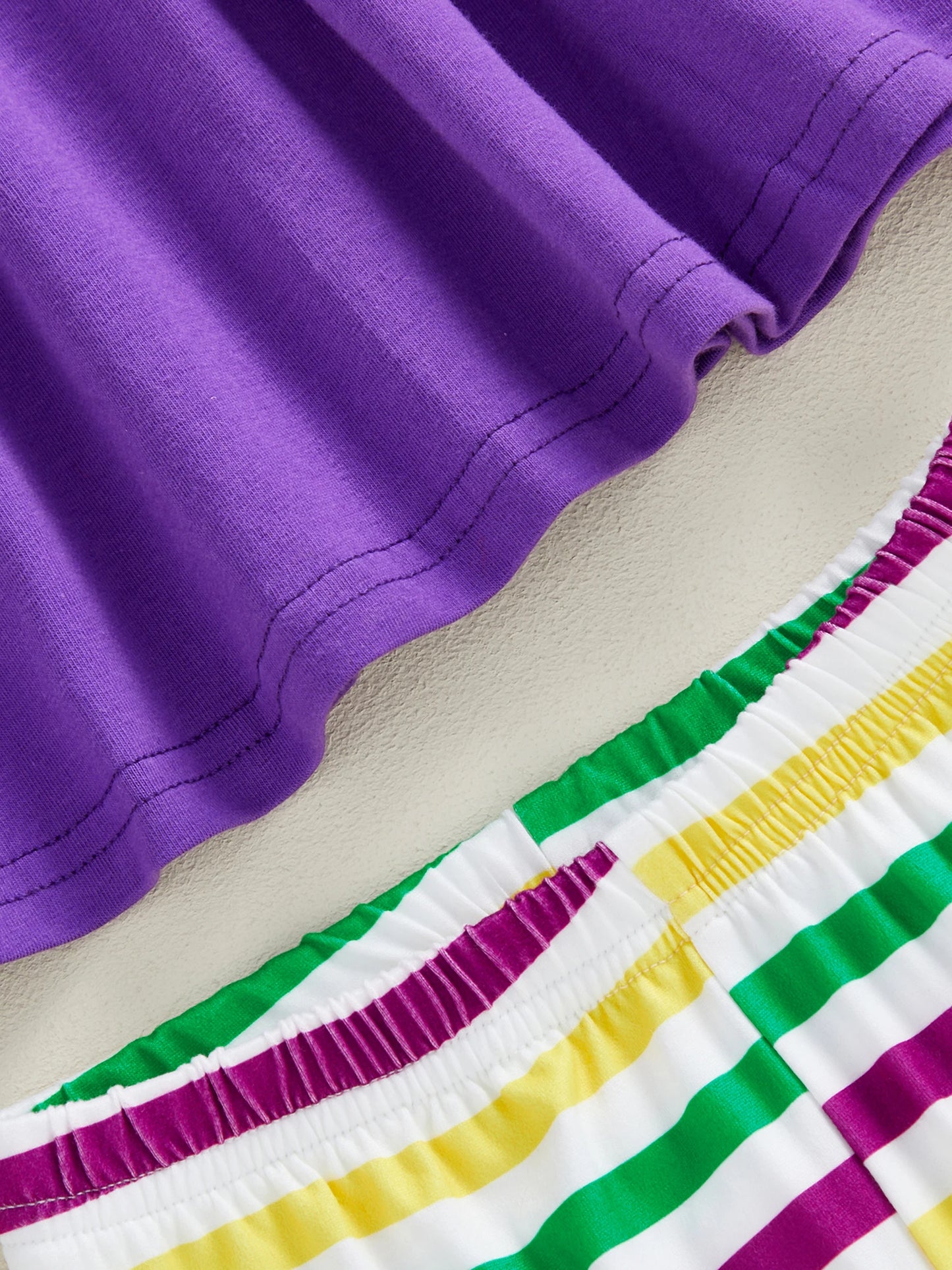 Baby Girls Spring Outfit Set - Ruffle Sleeve Dress Top & Flare Pants (0-3Y)