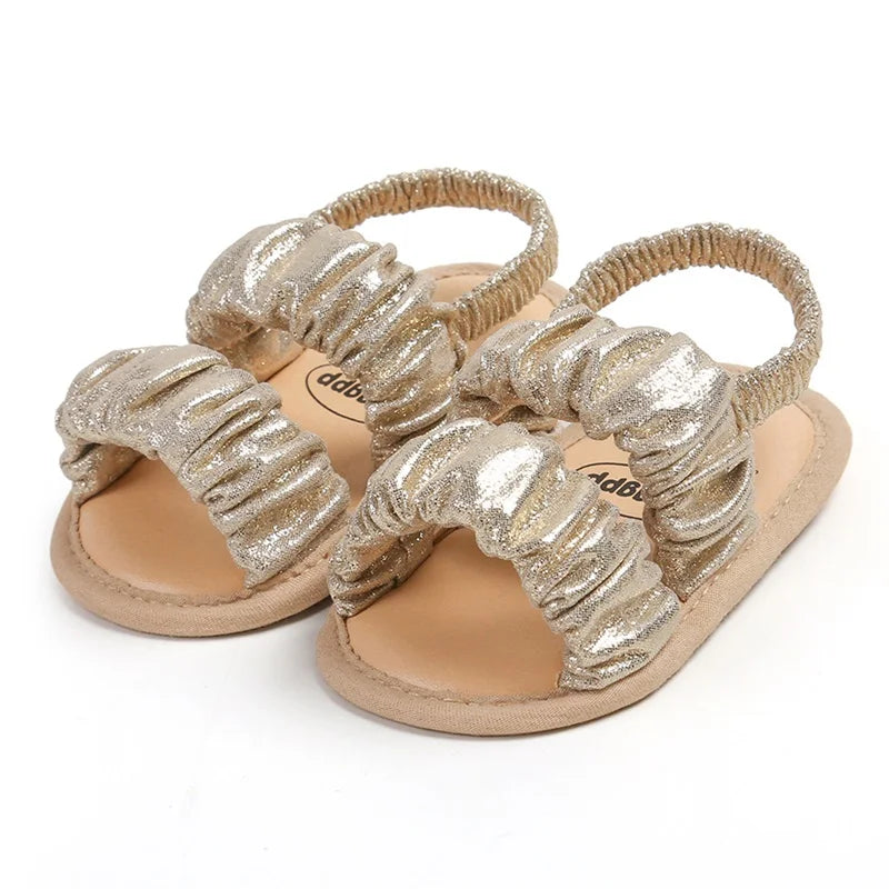 Baby Girls Soft Sole Sandals - Anti-Slip Princess Shoes