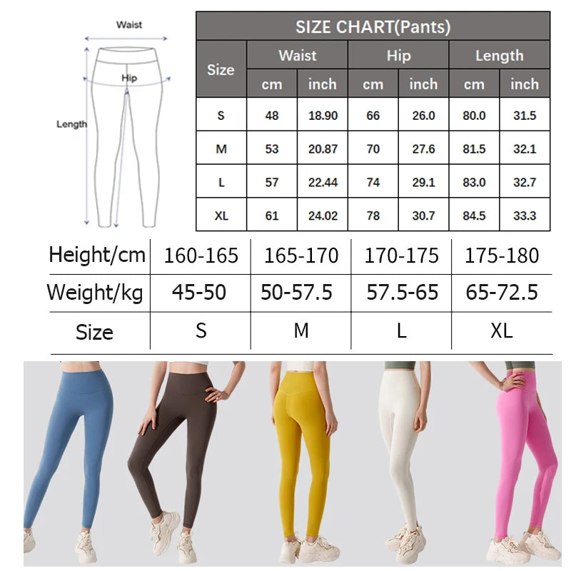 Women's Buttery Soft Yoga Pants High Waist Sports Leggings Slim Fit Super stretch Workout Running Tights Sportswear