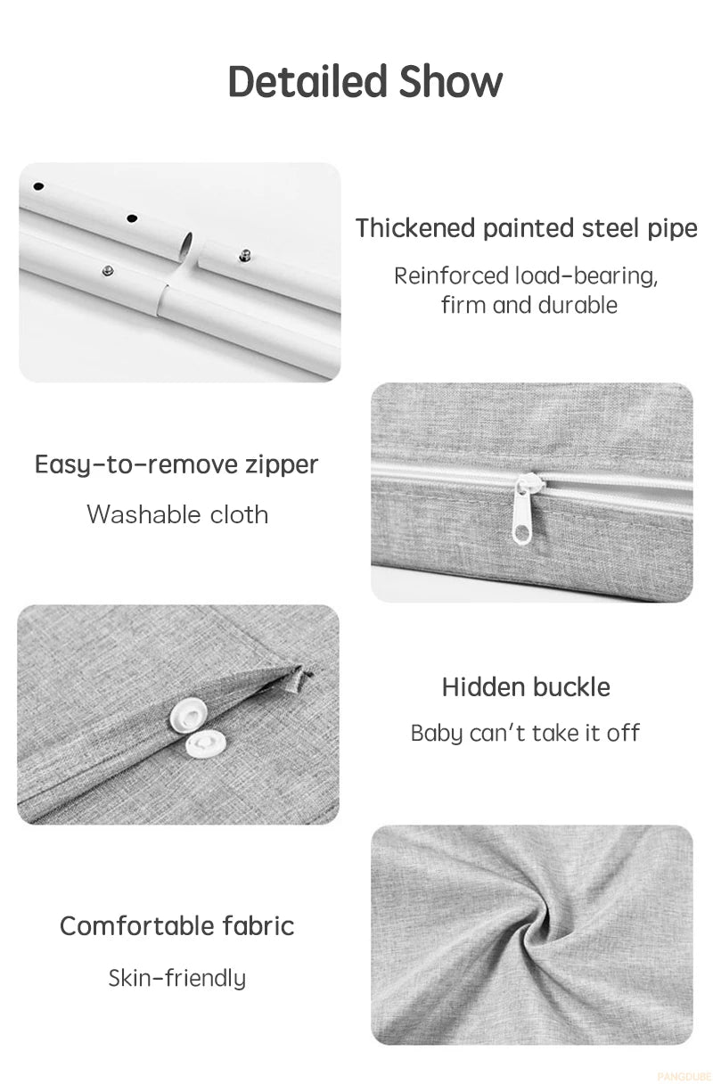 Child Bed Barrier 47cm - Safety Rail Guard for Kids & Baby Bed Protection