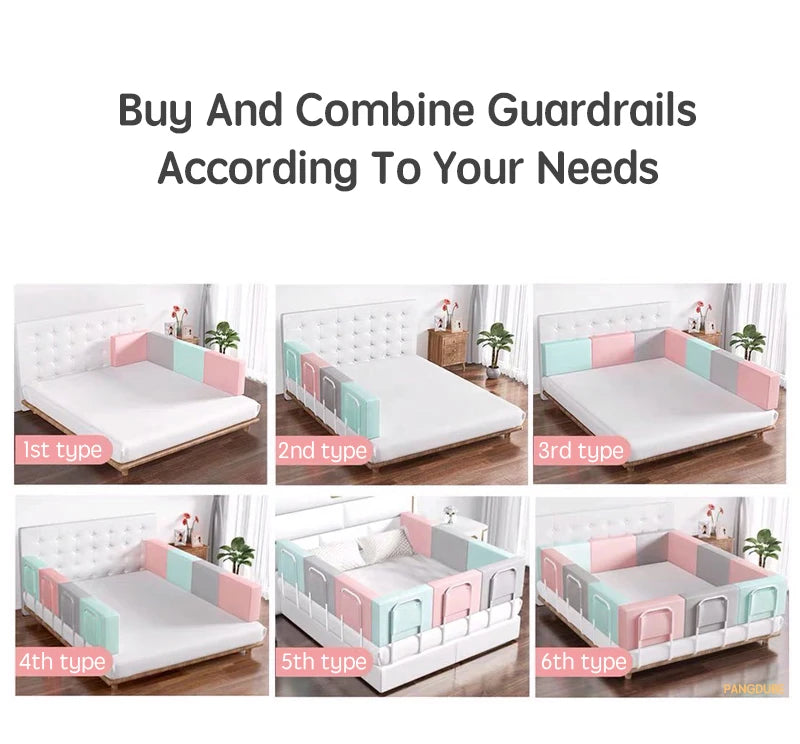 Child Bed Barrier 47cm - Safety Rail Guard for Kids & Baby Bed Protection