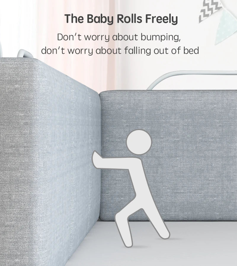 Child Bed Barrier 47cm - Safety Rail Guard for Kids & Baby Bed Protection