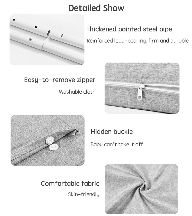 Child Bed Barrier 47cm - Safety Rail Guard for Kids & Baby Bed Protection