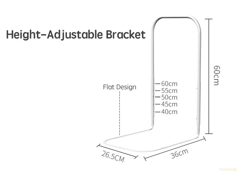 Child Bed Barrier 47cm - Safety Rail Guard for Kids & Baby Bed Protection